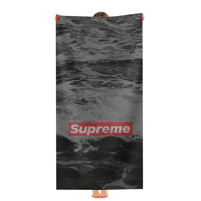 Supreme Logo Ocean Ultra-Soft Luxury Bathroom Towels