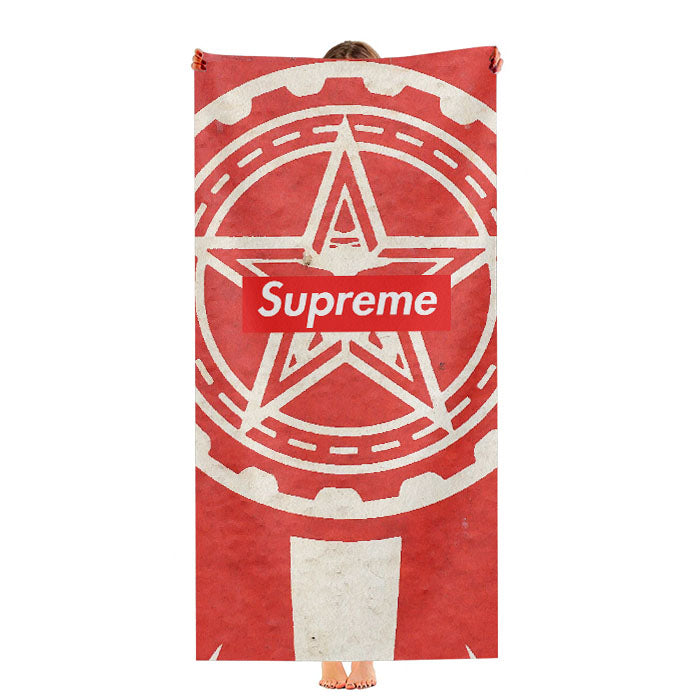 Supreme Obey Logo Ultra-Soft Luxury Bathroom Towels