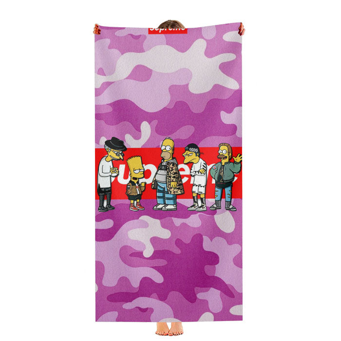 Supreme Pink Camo Ultra-Soft Luxury Bathroom Towels
