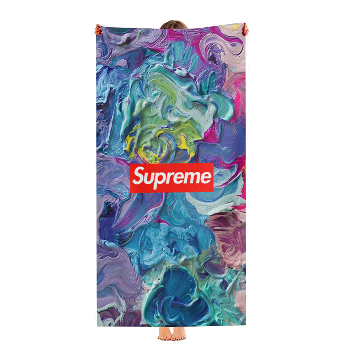 Supreme Rainbow Flow Abstraction Ultra-Soft Luxury Bathroom Towels