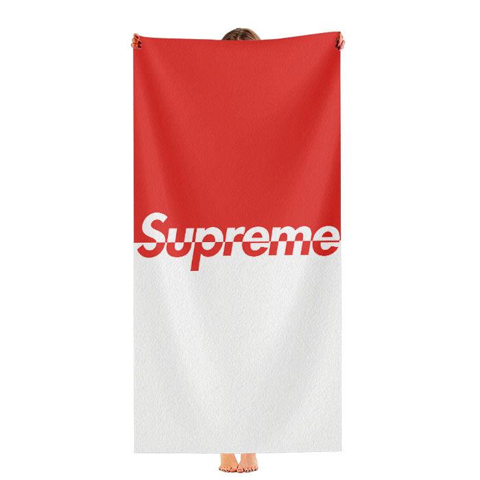 Supreme Red White Ultra-Soft Luxury Bathroom Towels