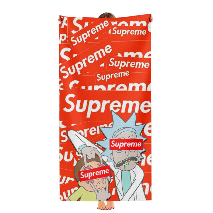 Supreme Rick And Morty Hype Eye Ultra-Soft Luxury Bathroom Towels