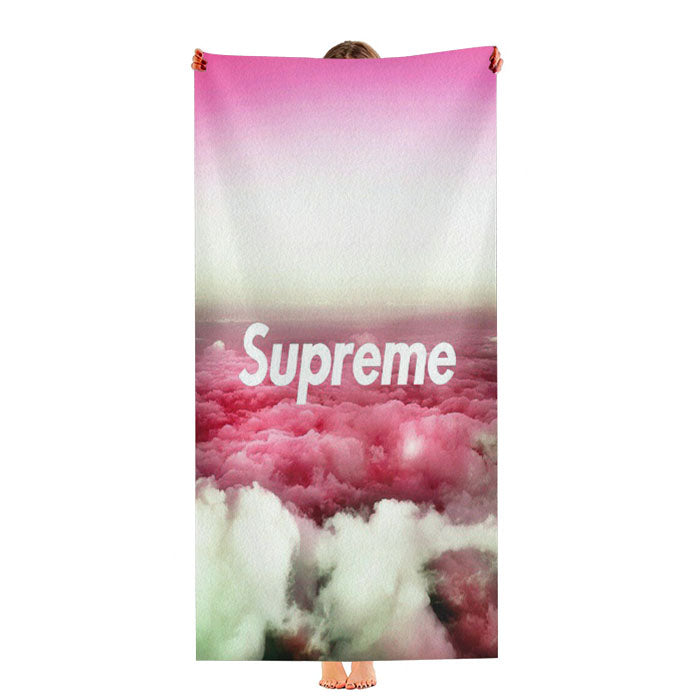 Supreme Sky Pink White Ultra-Soft Luxury Bathroom Towels