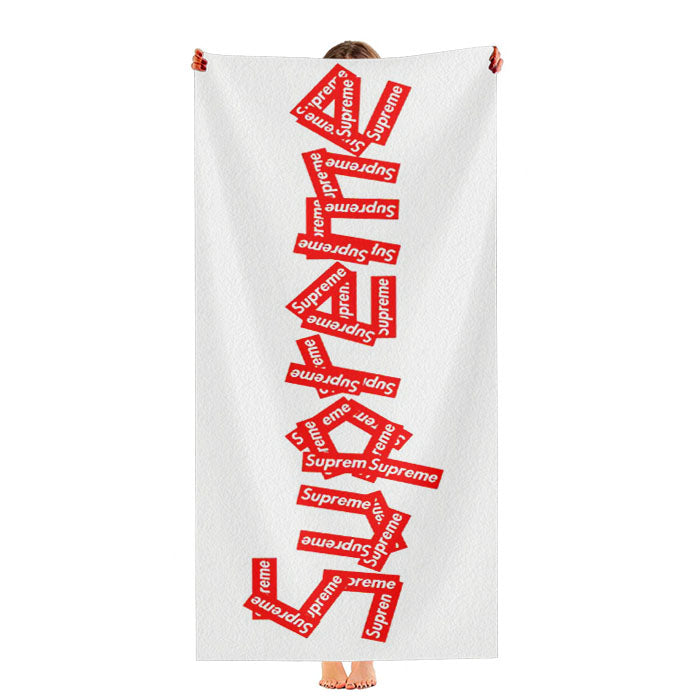 Supreme Sticker Art Ultra-Soft Luxury Bathroom Towels