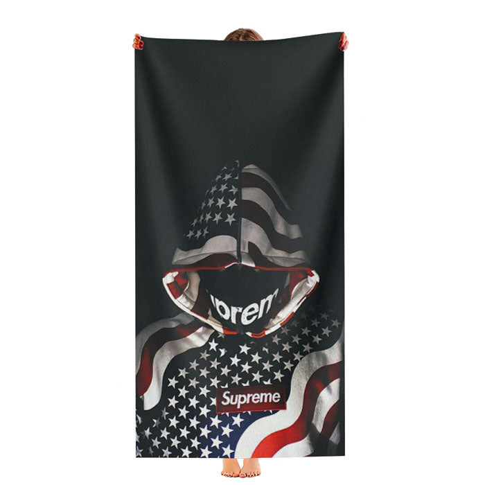 Supreme Us Flag Hoodie Ultra-Soft Luxury Bathroom Towels