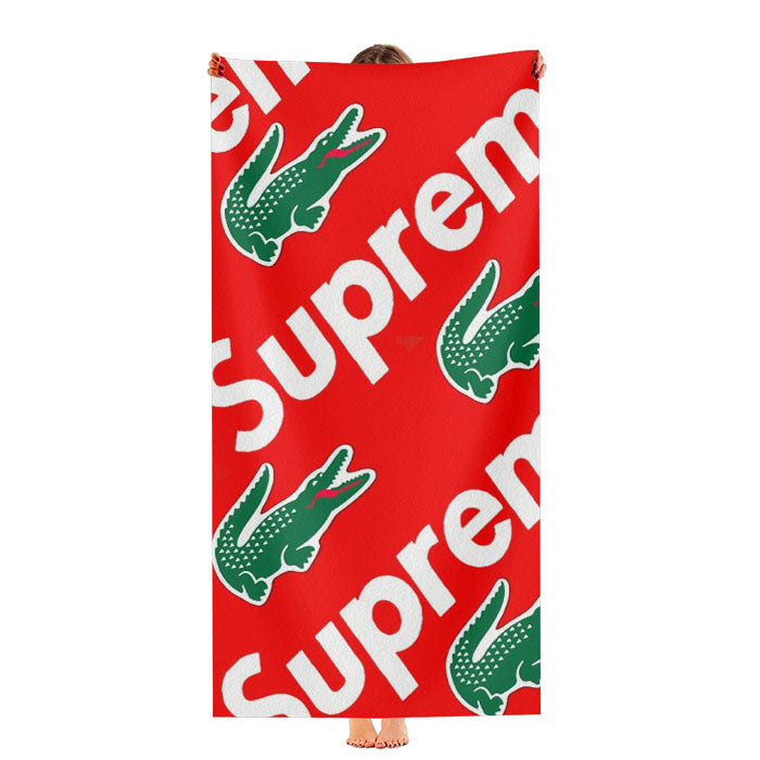 Supreme X Lacoste Ultra-Soft Luxury Bathroom Towels