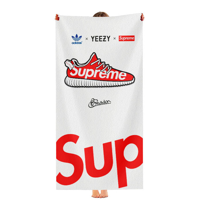Supreme X Yeezy Collab Ultra-Soft Luxury Bathroom Towels