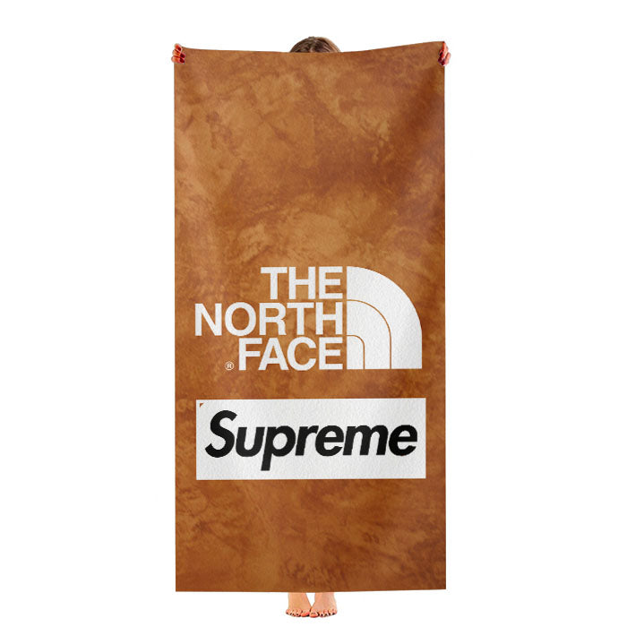 The North Face Supreme Wood Background Ultra-Soft Luxury Bathroom Towels