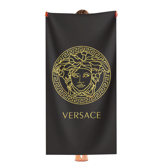 Versace Black Gold Ultra-Soft Luxury Bathroom Towels