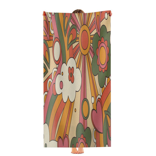 70S Groovy Sunshine Ultra-Soft Luxury Bathroom Towels