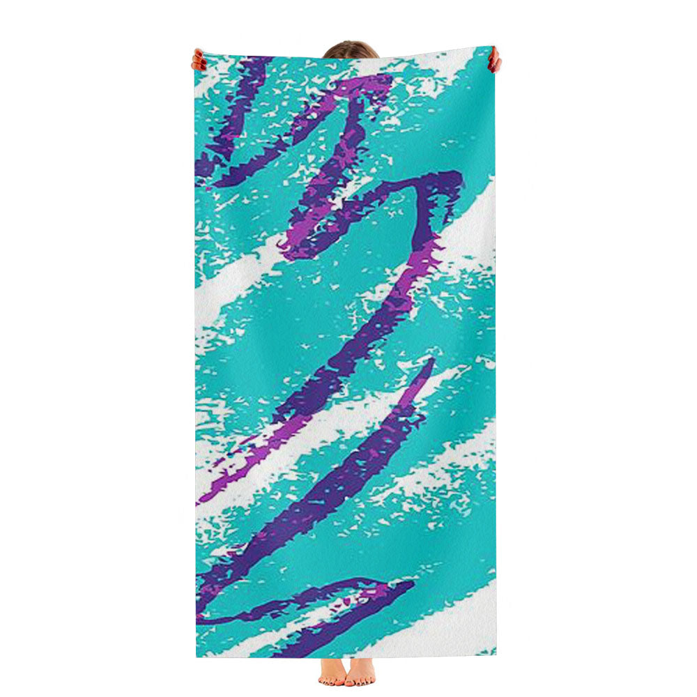 90'S Cup Jazz Pattern Ultra-Soft Luxury Bathroom Towels