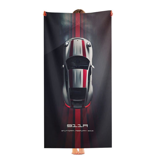 911R White Porsche Ultra-Soft Luxury Bathroom Towels