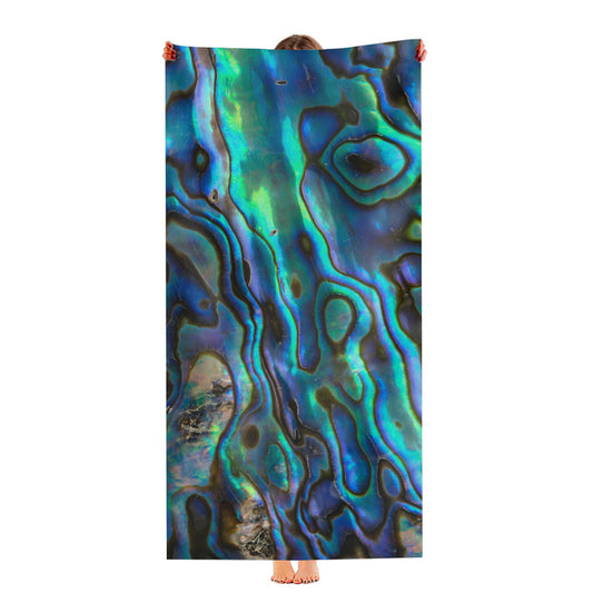 Abalon Liquid Art Material Pattern Ultra-Soft Luxury Bathroom Towels