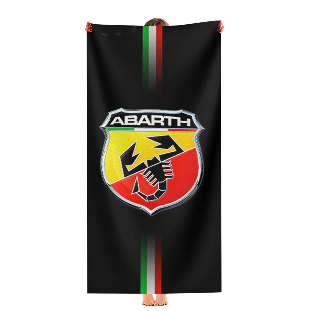 Abarth Racing Car Logo Ultra-Soft Luxury Bathroom Towels