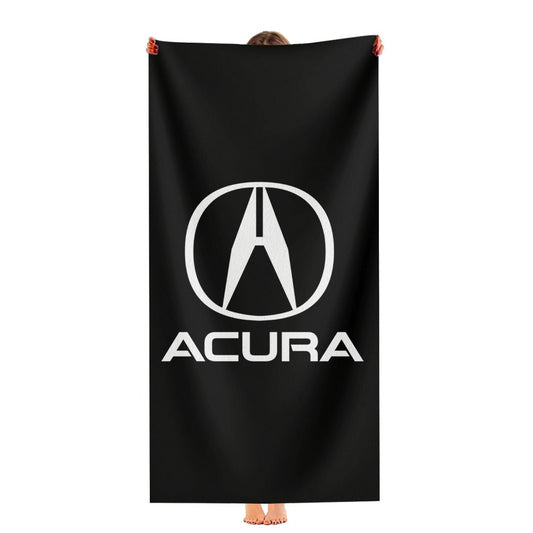 Acura Logo Black Ultra-Soft Luxury Bathroom Towels