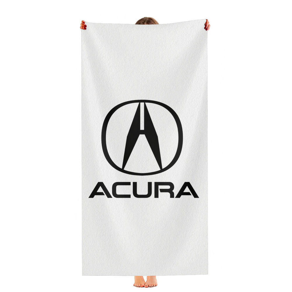 Acura Logo White Ultra-Soft Luxury Bathroom Towels