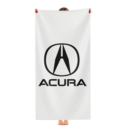 Acura Logo White Ultra-Soft Luxury Bathroom Towels