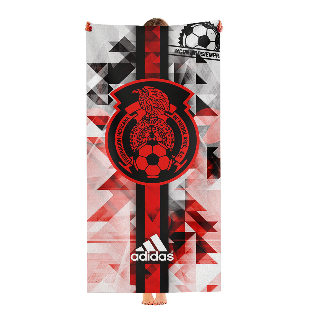 Adidas Mexico Soccer Eagle Pattern Ultra-Soft Luxury Bathroom Towels