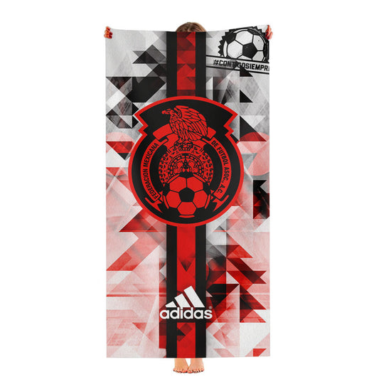Adidas Mexico Soccer Eagle Pattern Ultra-Soft Luxury Bathroom Towels