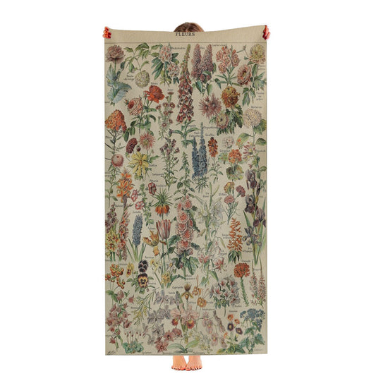 Adolphe Millot'S Flowers Ultra-Soft Luxury Bathroom Towels