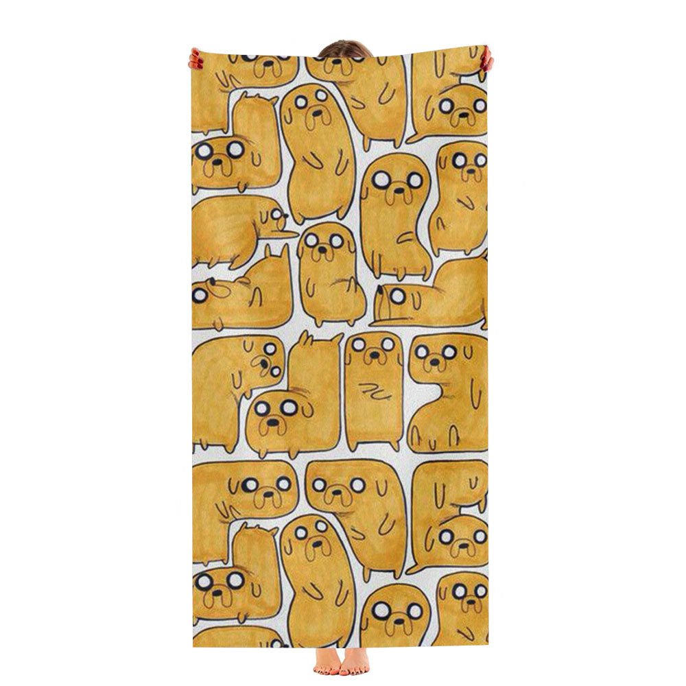 Adventture Time Pattern Ultra-Soft Luxury Bathroom Towels