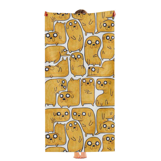 Adventture Time Pattern Ultra-Soft Luxury Bathroom Towels