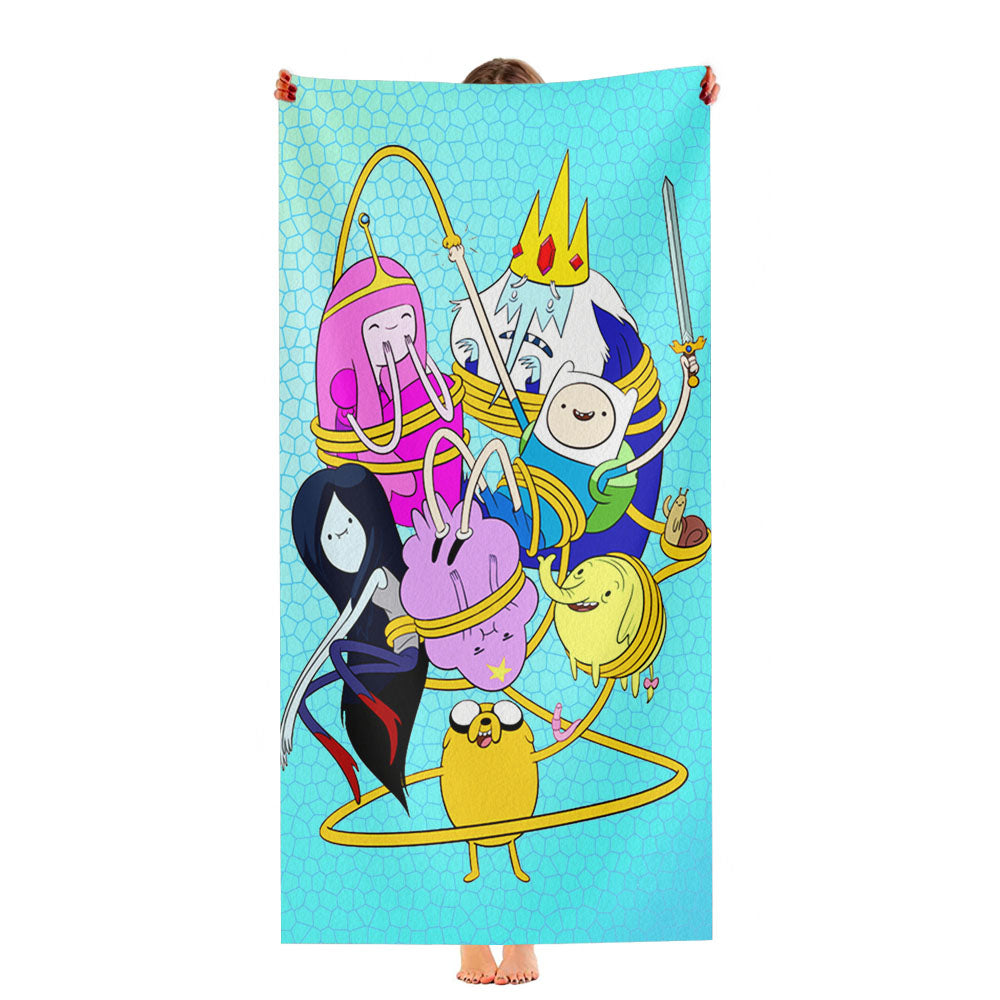 Adventure Time New Wallpaper Ultra-Soft Luxury Bathroom Towels