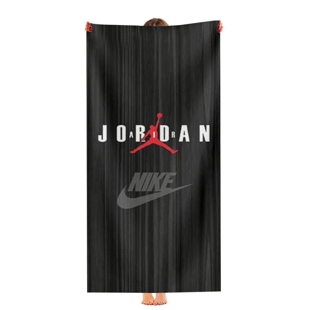 Air Jordan Black Wood Grain Ultra-Soft Luxury Bathroom Towels