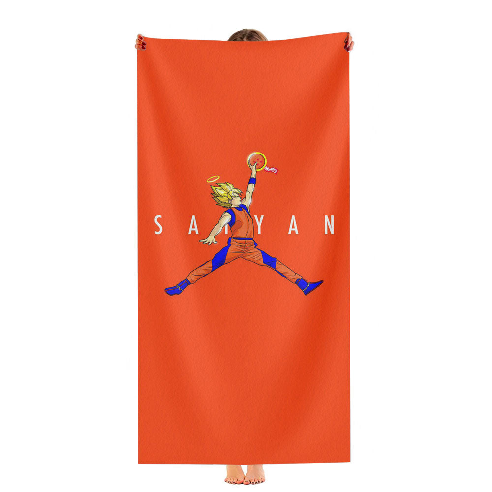 Air Jordan Goku Saiyan Ultra-Soft Luxury Bathroom Towels