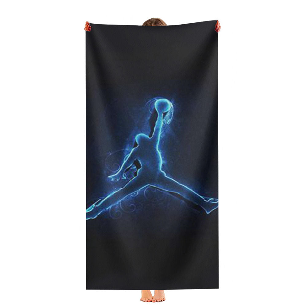 Air Jordan Logo Neon Ultra-Soft Luxury Bathroom Towels