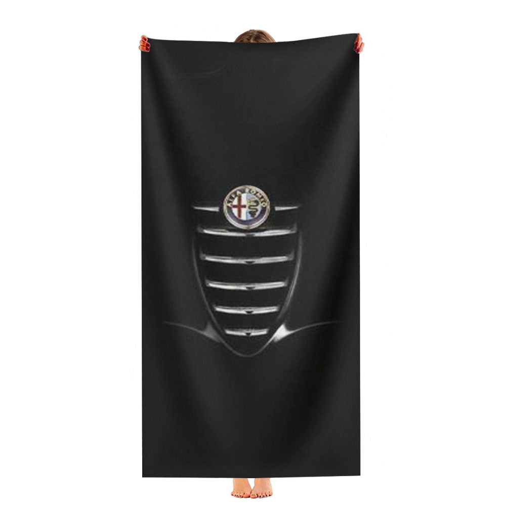 Alfa Romeo Black Giulia Ultra-Soft Luxury Bathroom Towels