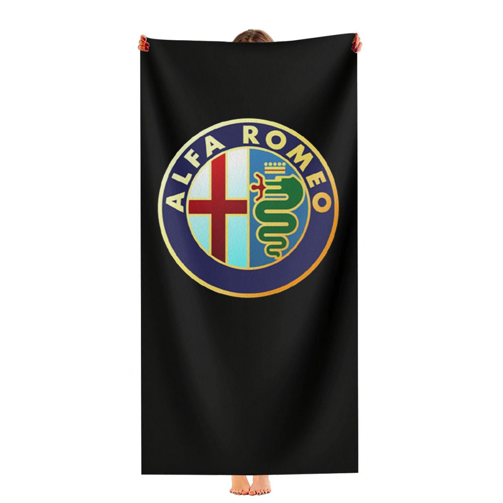 Alfa Romeo Logo Ultra-Soft Luxury Bathroom Towels
