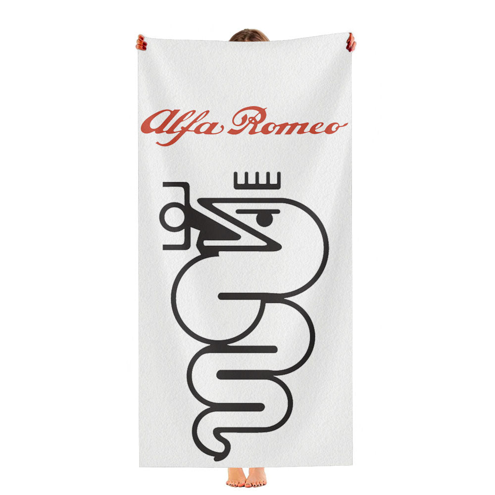 Alfa Romeo Wallpaper Logo Ultra-Soft Luxury Bathroom Towels