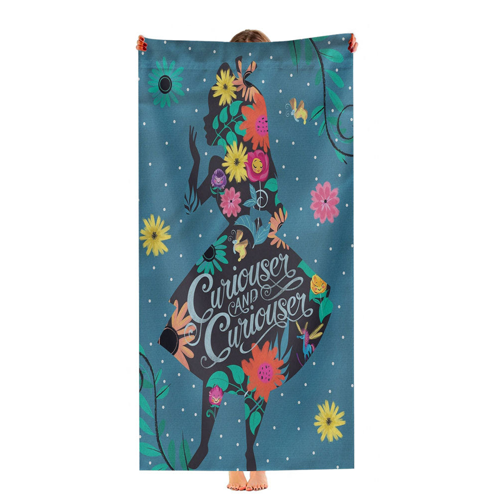 Alice In Wonderland 2 Ultra-Soft Luxury Bathroom Towels
