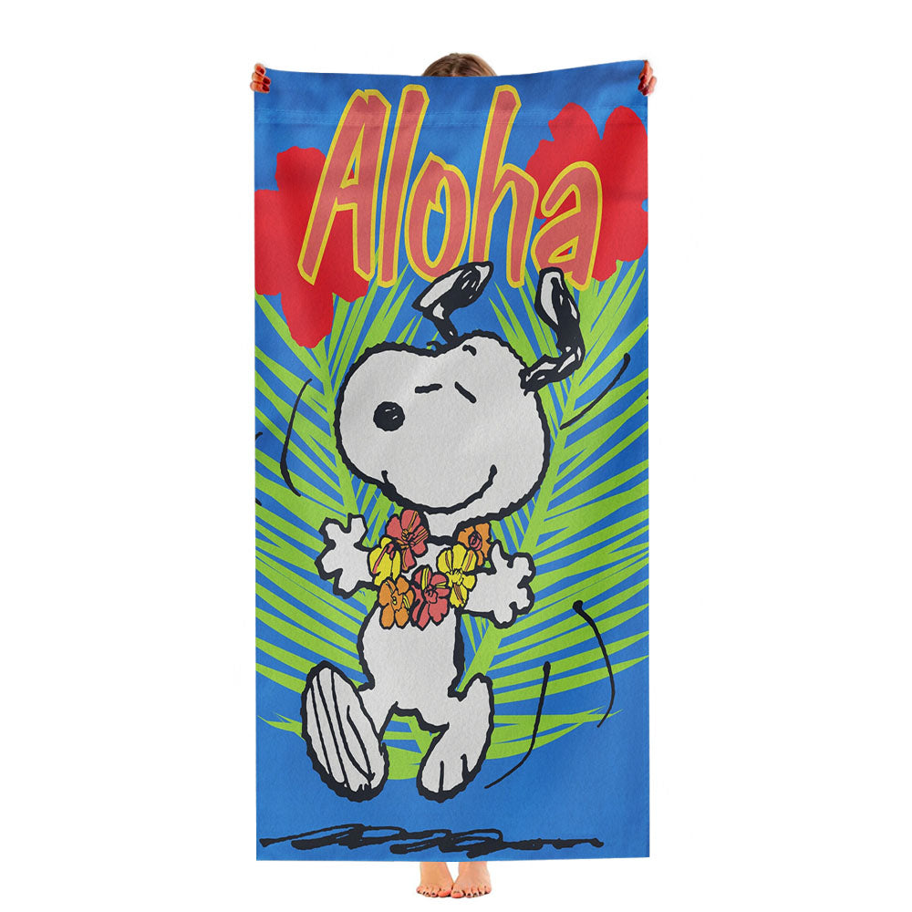 Aloha Snoopy Summer Ultra-Soft Luxury Bathroom Towels