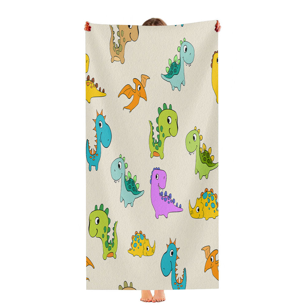 Animal Dino Pattern 1 Ultra-Soft Luxury Bathroom Towels