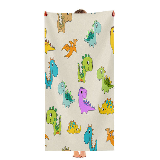 Animal Dino Pattern 1 Ultra-Soft Luxury Bathroom Towels