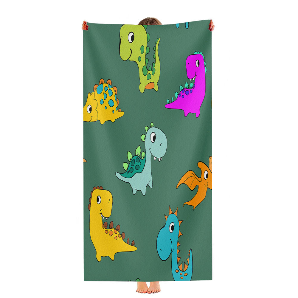 Animal Dino Pattern 3 Ultra-Soft Luxury Bathroom Towels