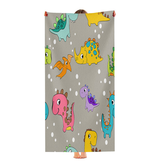 Animal Dino Pattern 4 Ultra-Soft Luxury Bathroom Towels