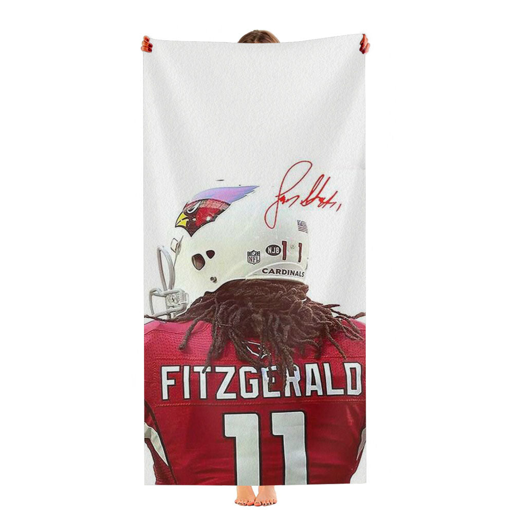 Arizona Cardinals Larry Fitzgerald Ultra-Soft Luxury Bathroom Towels
