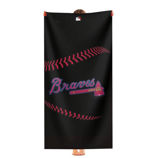 Atlanta Braves Baseball Mlb Ultra-Soft Luxury Bathroom Towels
