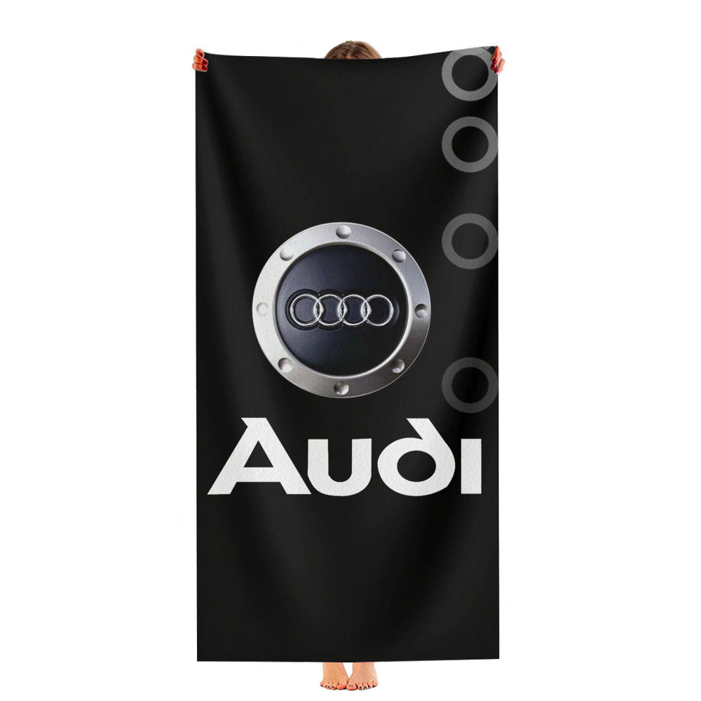 Audi Logo Wallpaper Ultra-Soft Luxury Bathroom Towels