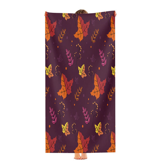 Autumn Patterns 1 Ultra-Soft Luxury Bathroom Towels