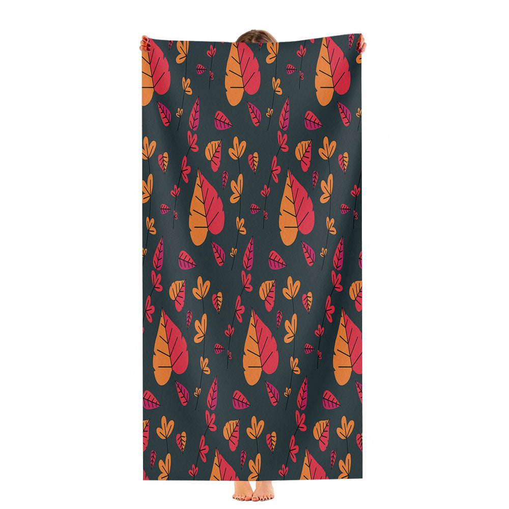 Autumn Patterns 4 Ultra-Soft Luxury Bathroom Towels