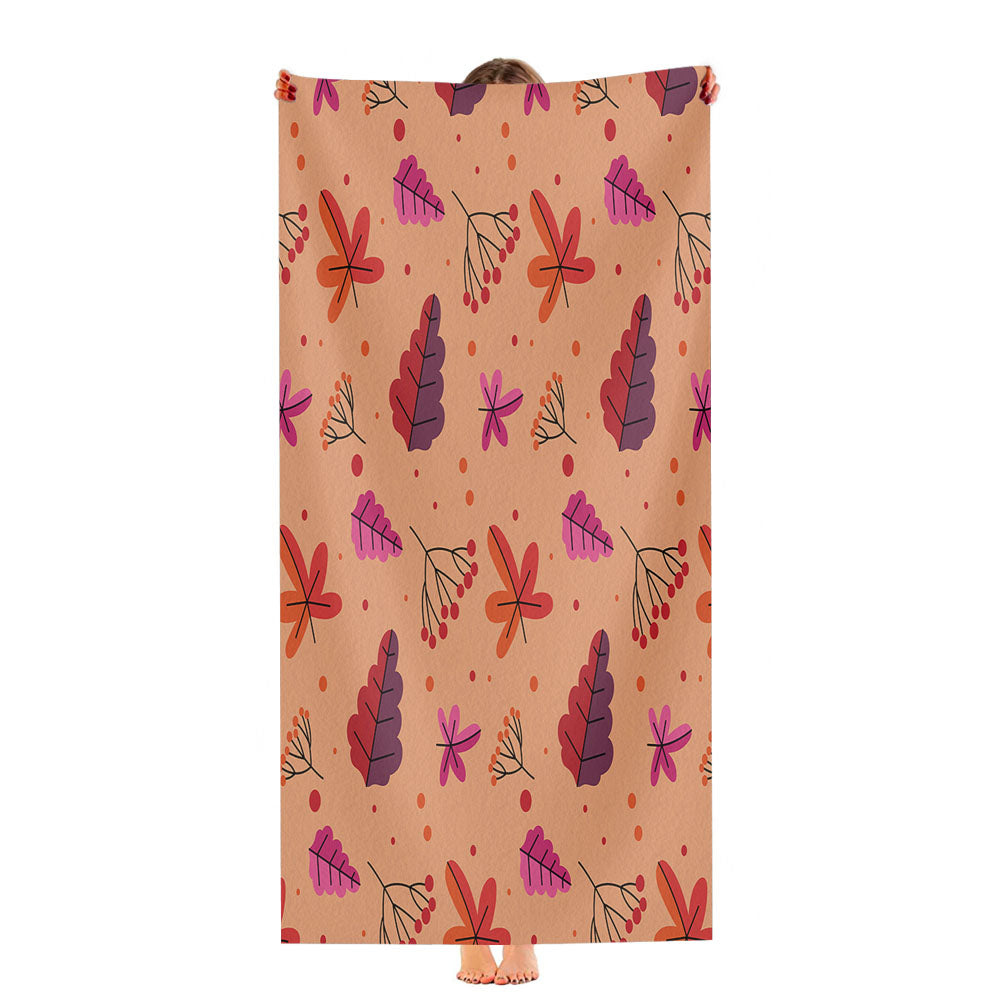 Autumn Patterns 5 Ultra-Soft Luxury Bathroom Towels