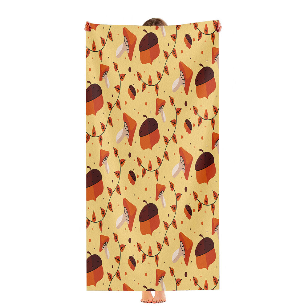 Autumn Patterns 8 Ultra-Soft Luxury Bathroom Towels