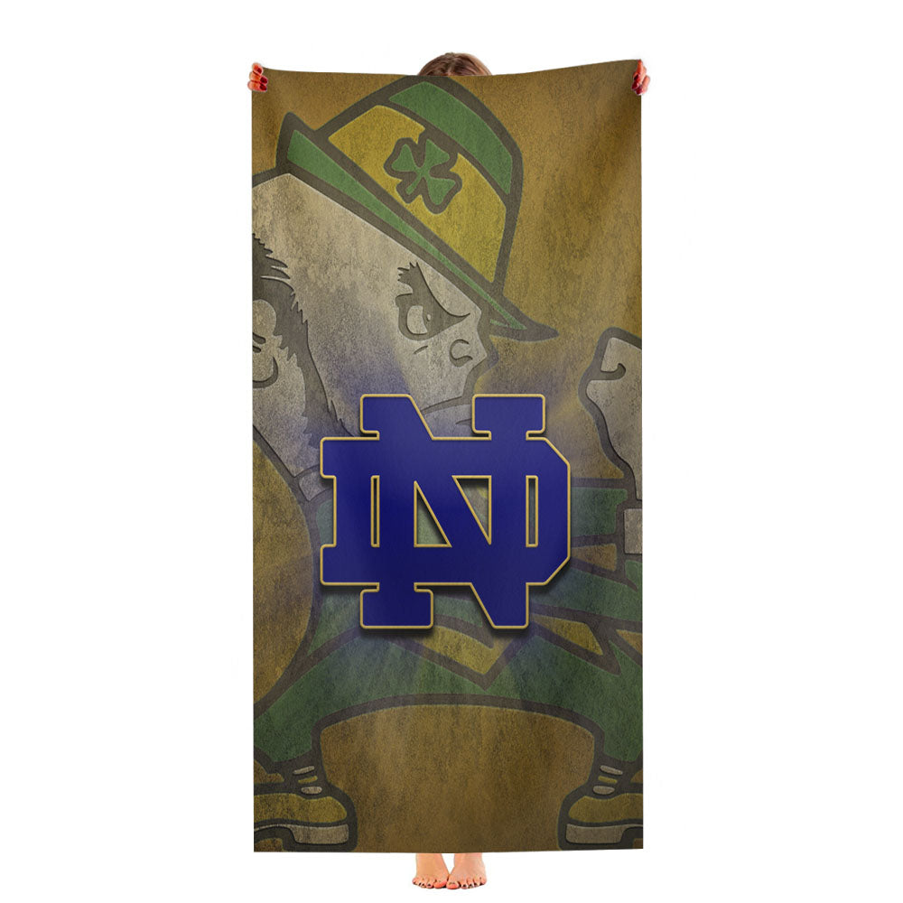 Awesome Notre Dame Fighting Irish Football Wallpaper Ultra-Soft Luxury Bathroom Towels