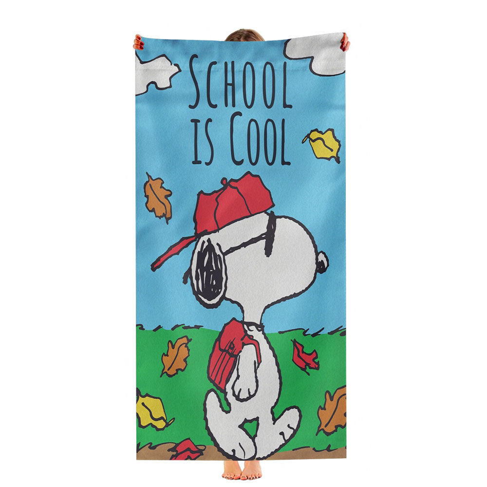 Back To School Snoopy Ultra-Soft Luxury Bathroom Towels