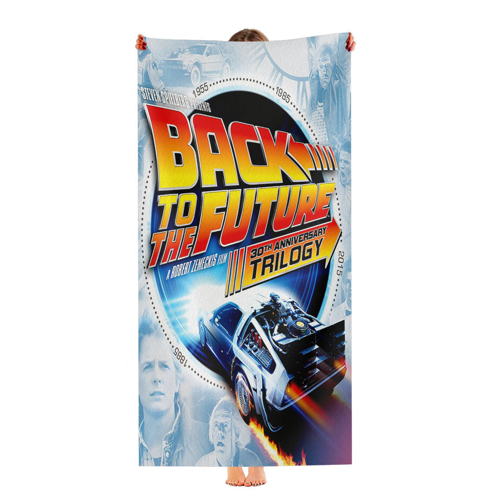 Back To The Future Cover Ultra-Soft Luxury Bathroom Towels