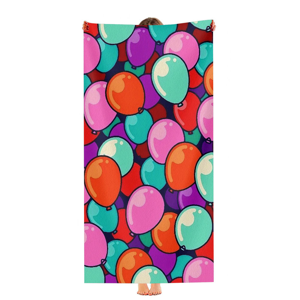 Balloon Pattern Colorful Ultra-Soft Luxury Bathroom Towels